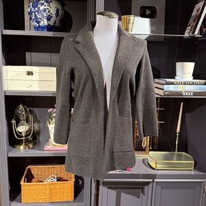 J.Crew Dark Gray “Sophie” Sweater Blazer – Size XXS
